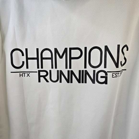 NWT White Zip-Up Hoodie Mens Size 2X Aero Dry Longsleeve Quick Dry Pockets - Picture 2 of 6